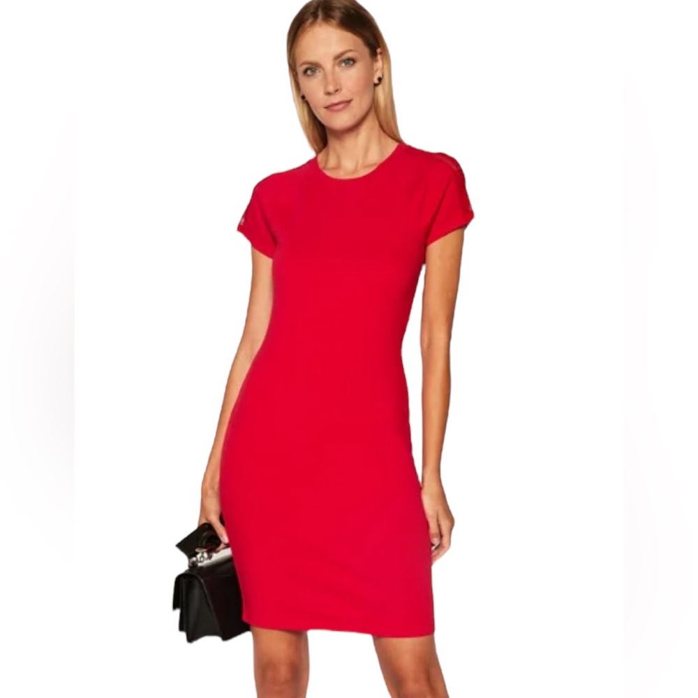 Armani Exchange Red Mini Dress